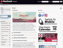 Tablet Screenshot of portal.northark.edu